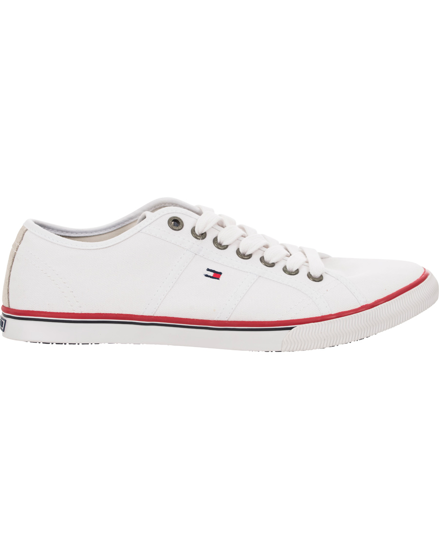 Herre | Tommy Hilfiger Vantage 2D Canvas Sneaker White | Tommy Hilfiger | Vantage 2D Canvas Sneaker White