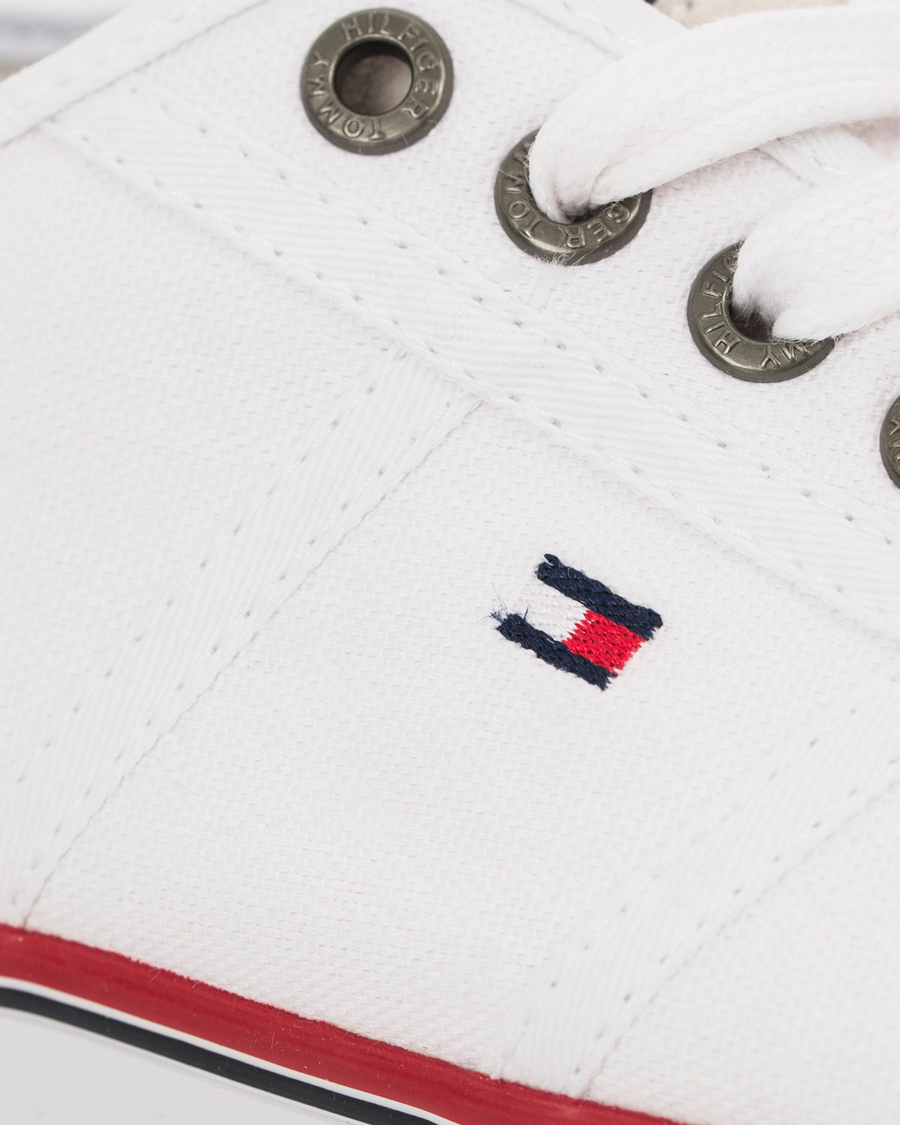 Herre | Tommy Hilfiger Vantage 2D Canvas Sneaker White | Tommy Hilfiger | Vantage 2D Canvas Sneaker White
