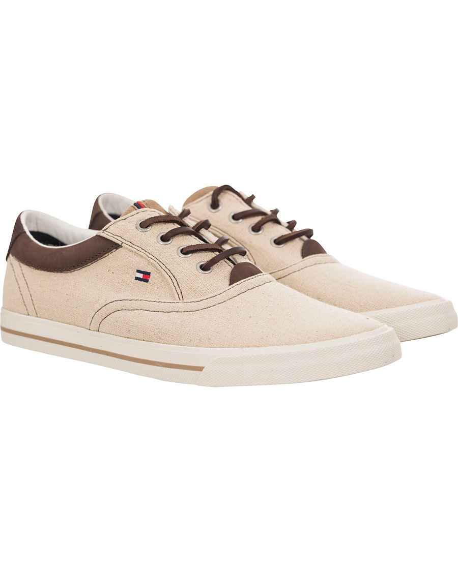 Herre | Tommy Hilfiger Winston 2C Canvas Sneaker Sand | Tommy Hilfiger | Winston 2C Canvas Sneaker Sand