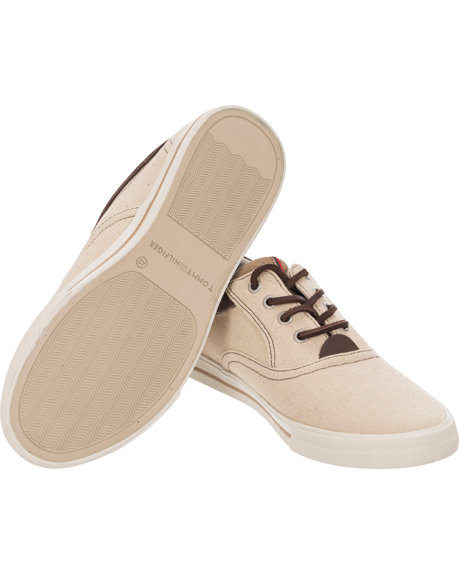 Herre | Tommy Hilfiger Winston 2C Canvas Sneaker Sand | Tommy Hilfiger | Winston 2C Canvas Sneaker Sand