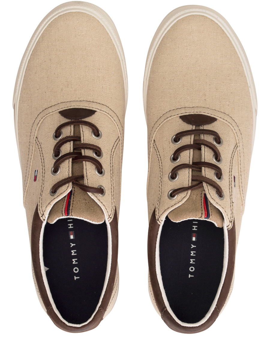 Herre | Tommy Hilfiger Winston 2C Canvas Sneaker Sand | Tommy Hilfiger | Winston 2C Canvas Sneaker Sand