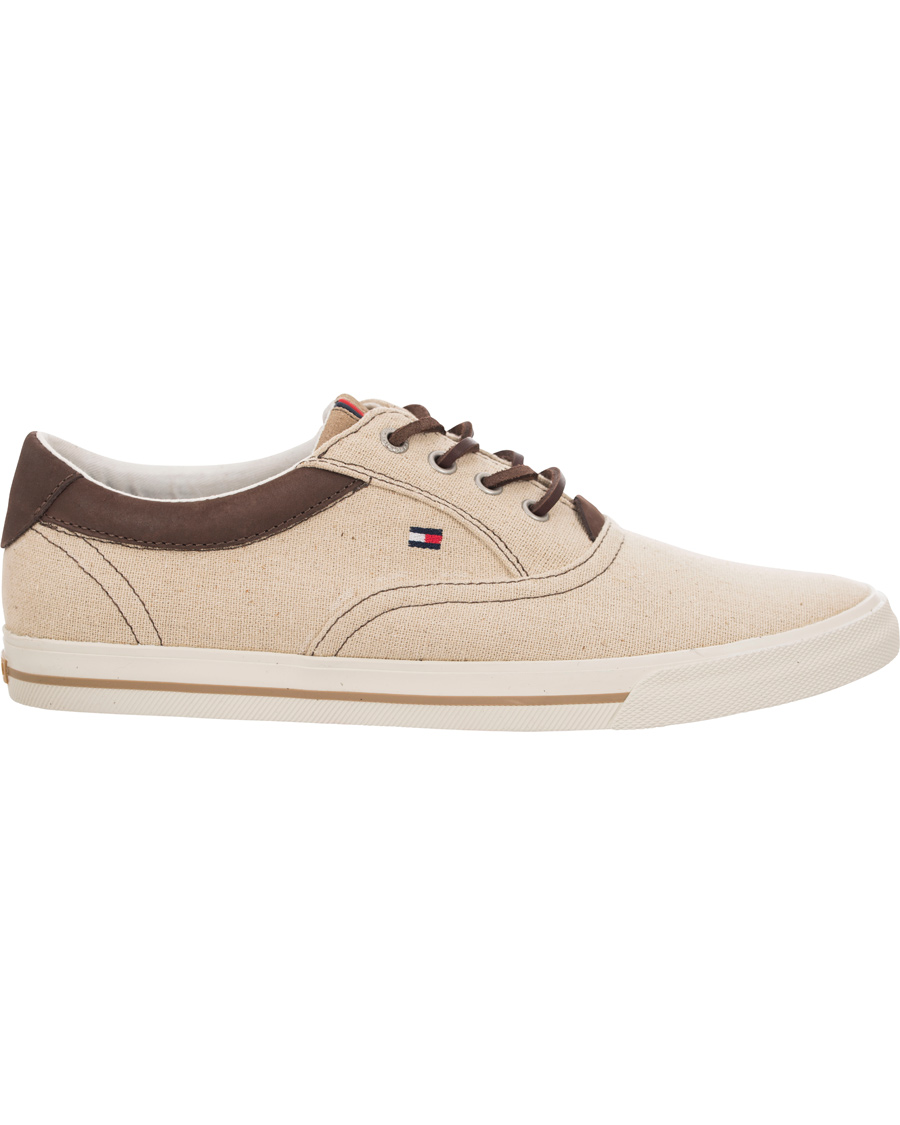 Herre | Tommy Hilfiger Winston 2C Canvas Sneaker Sand | Tommy Hilfiger | Winston 2C Canvas Sneaker Sand
