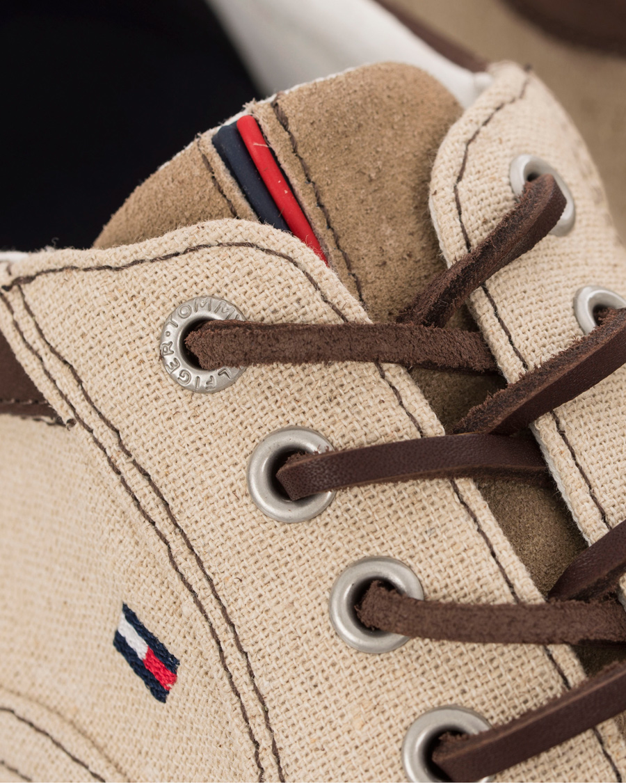 Herre | Tommy Hilfiger Winston 2C Canvas Sneaker Sand | Tommy Hilfiger | Winston 2C Canvas Sneaker Sand