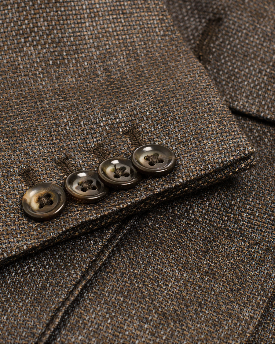 Herre | Dressjakker | J.Lindeberg | Hopper Soft Basket Linen Blazer Brown/Grey