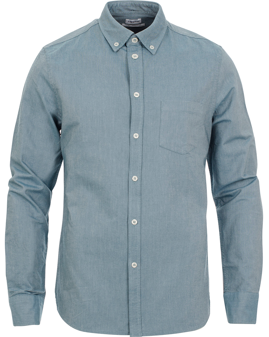 Herre | Skjorter | Filippa K | Paul Oxford Shirt Octane Green