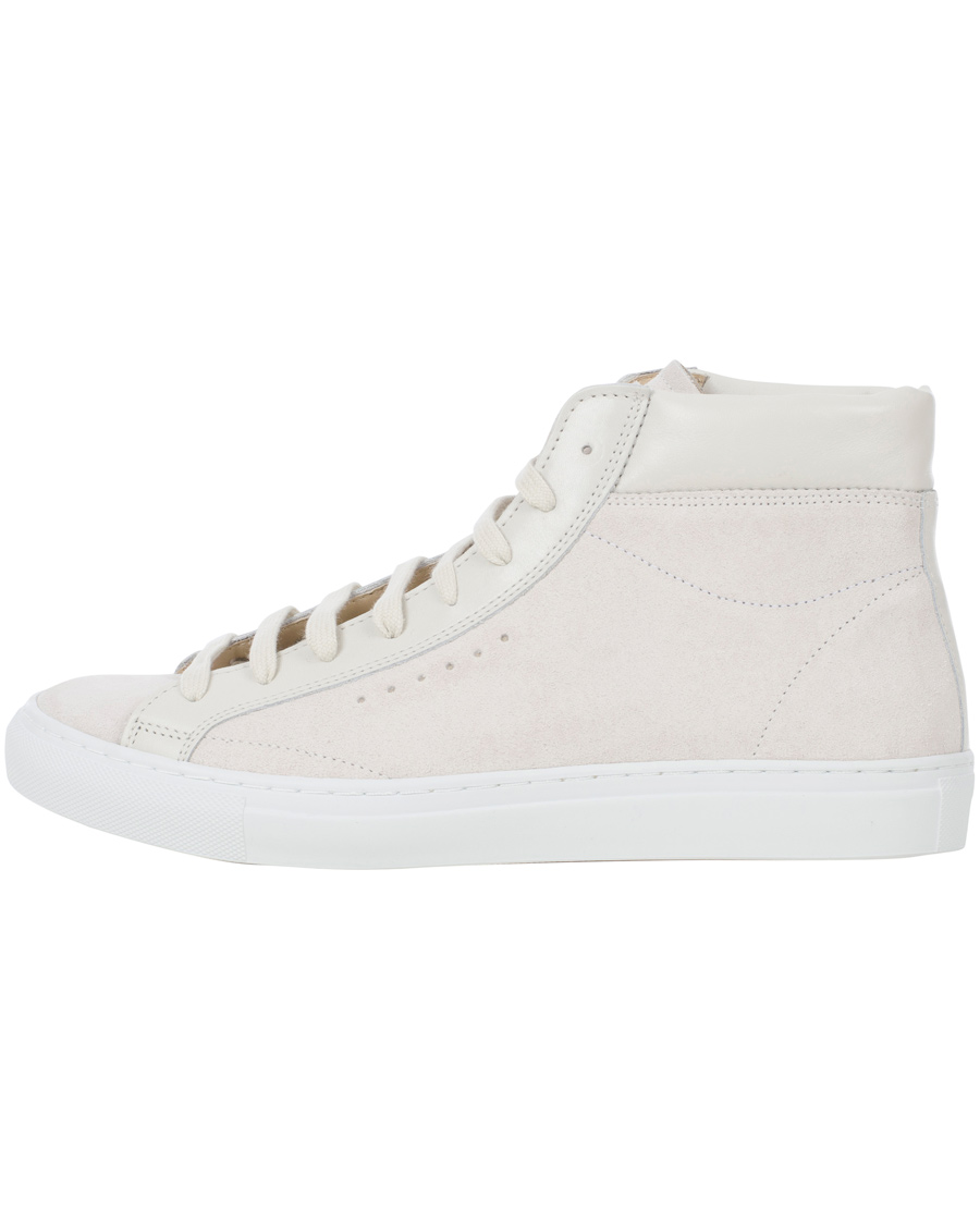 Herre | Filippa K Morgan Suede High Sport Shoe White | Filippa K | Morgan Suede High Sport Shoe White
