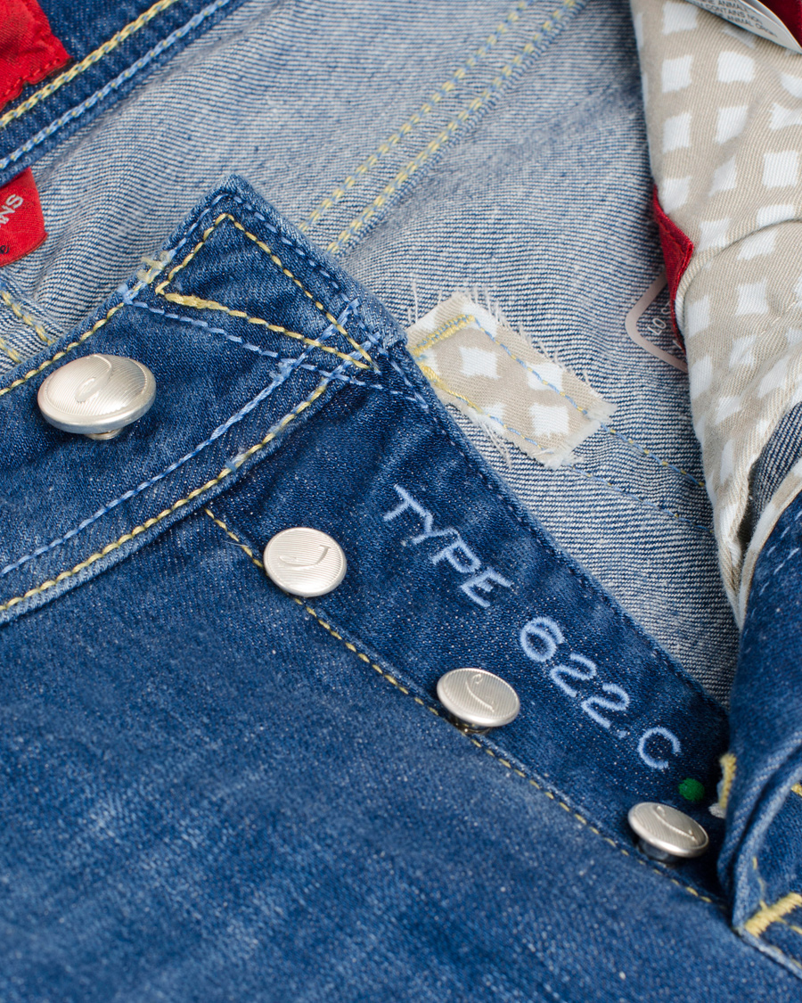 Herre | Jeans | Jacob Cohën | 622 Slim Jeans Light Blue/Light Blue Label