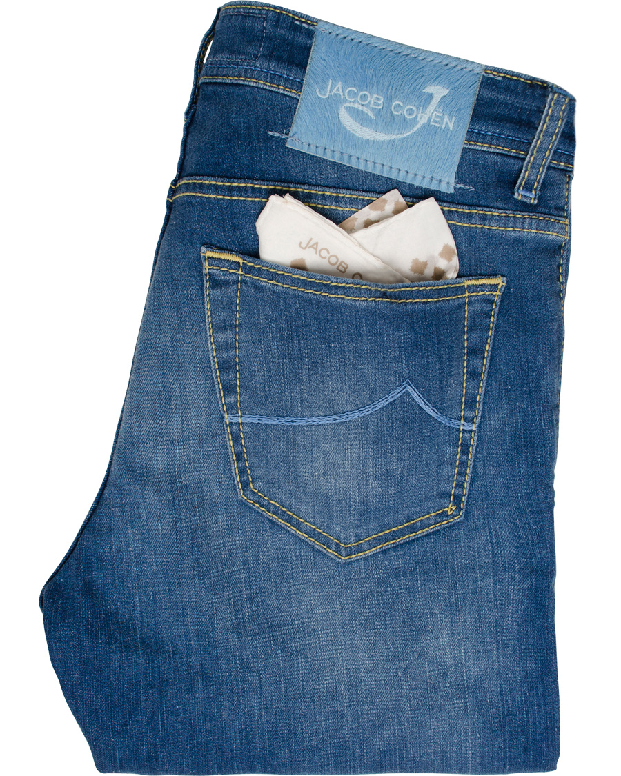Herre | Jeans | Jacob Cohën | 622 Slim Jeans Light Blue/Light Blue Label