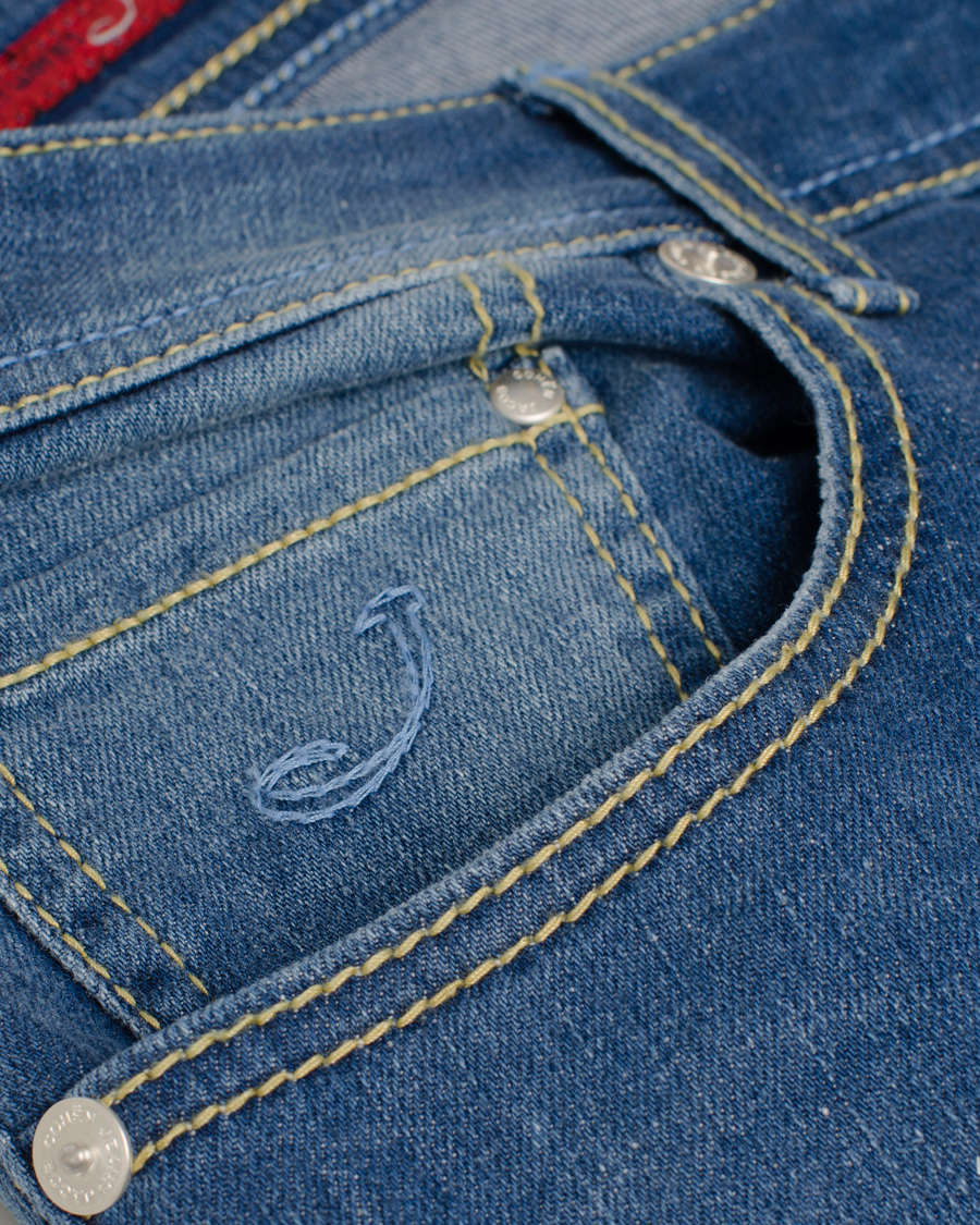 Herre | Jeans | Jacob Cohën | 622 Slim Jeans Light Blue/Light Blue Label