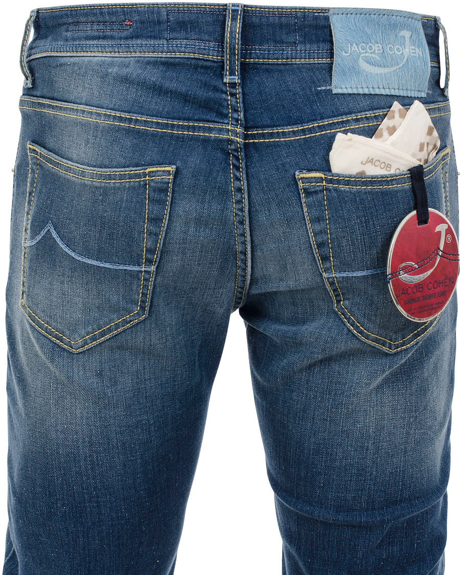 Herre | Jeans | Jacob Cohën | 622 Slim Jeans Light Blue/Light Blue Label