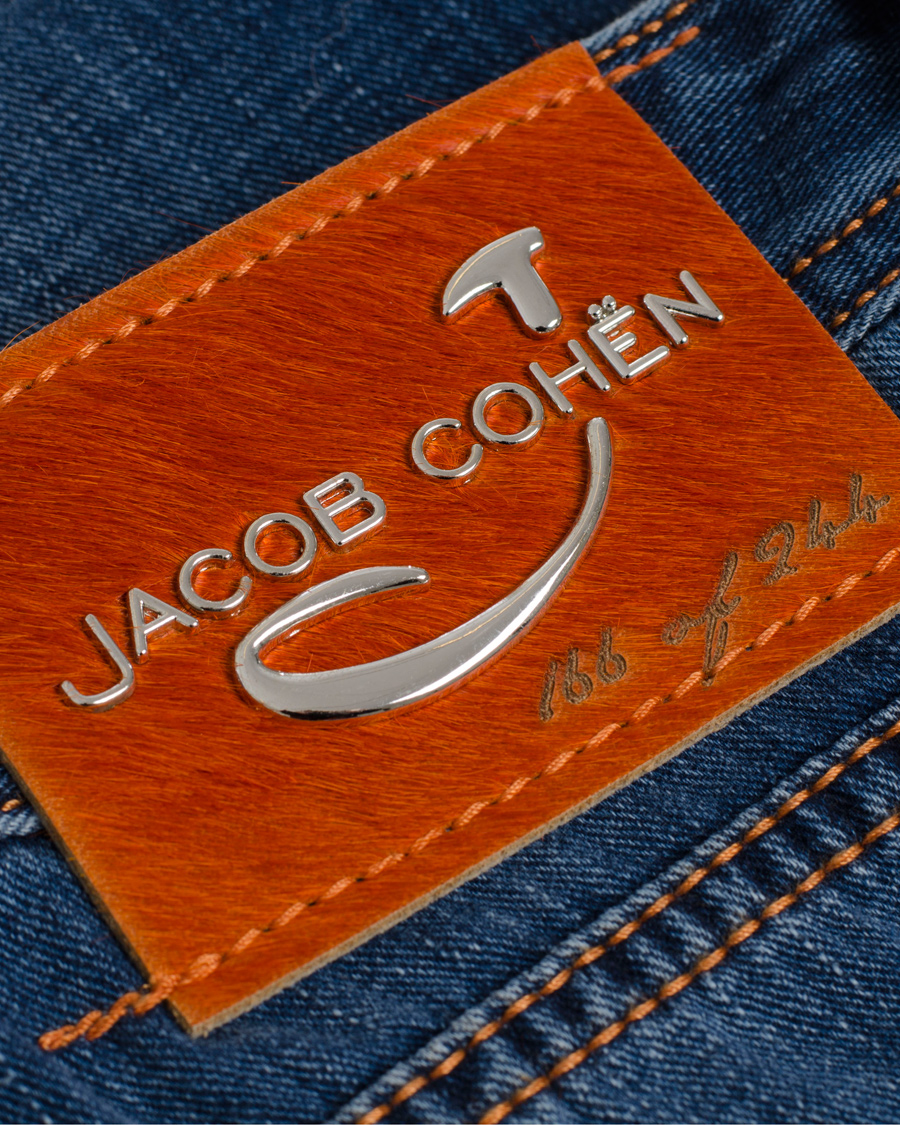 Herre | Jeans | Jacob Cohën | 622 Luxury Edition Jeans Mid Blue/Red Label