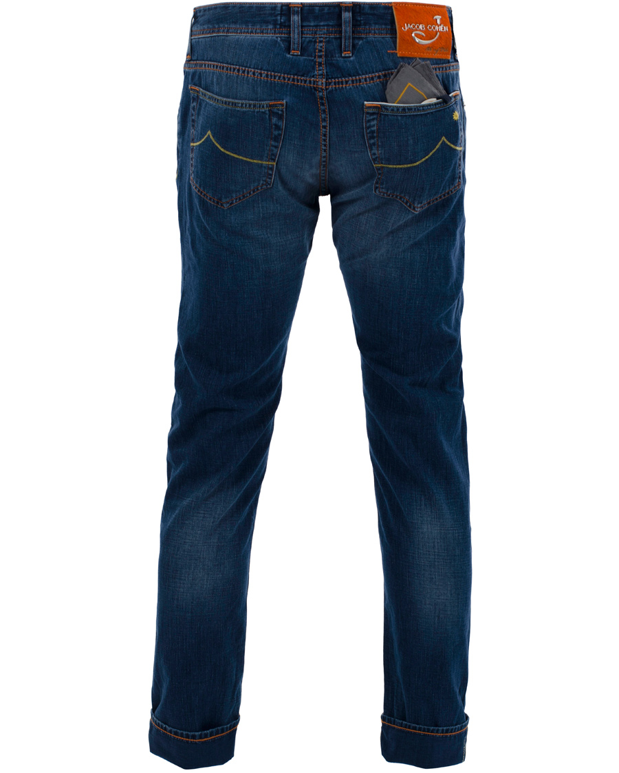 Herre | Jeans | Jacob Cohën | 622 Luxury Edition Jeans Mid Blue/Red Label