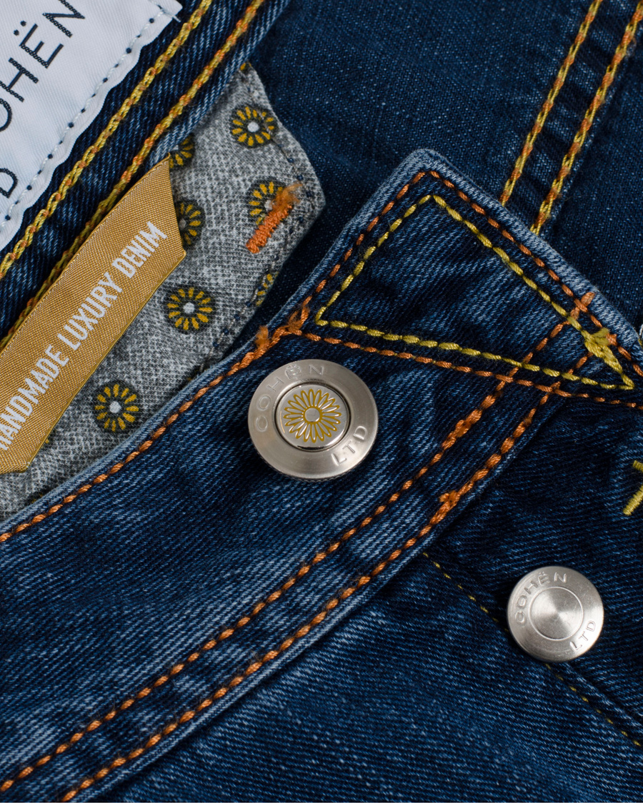Herre | Jeans | Jacob Cohën | 622 Luxury Edition Jeans Mid Blue/Red Label