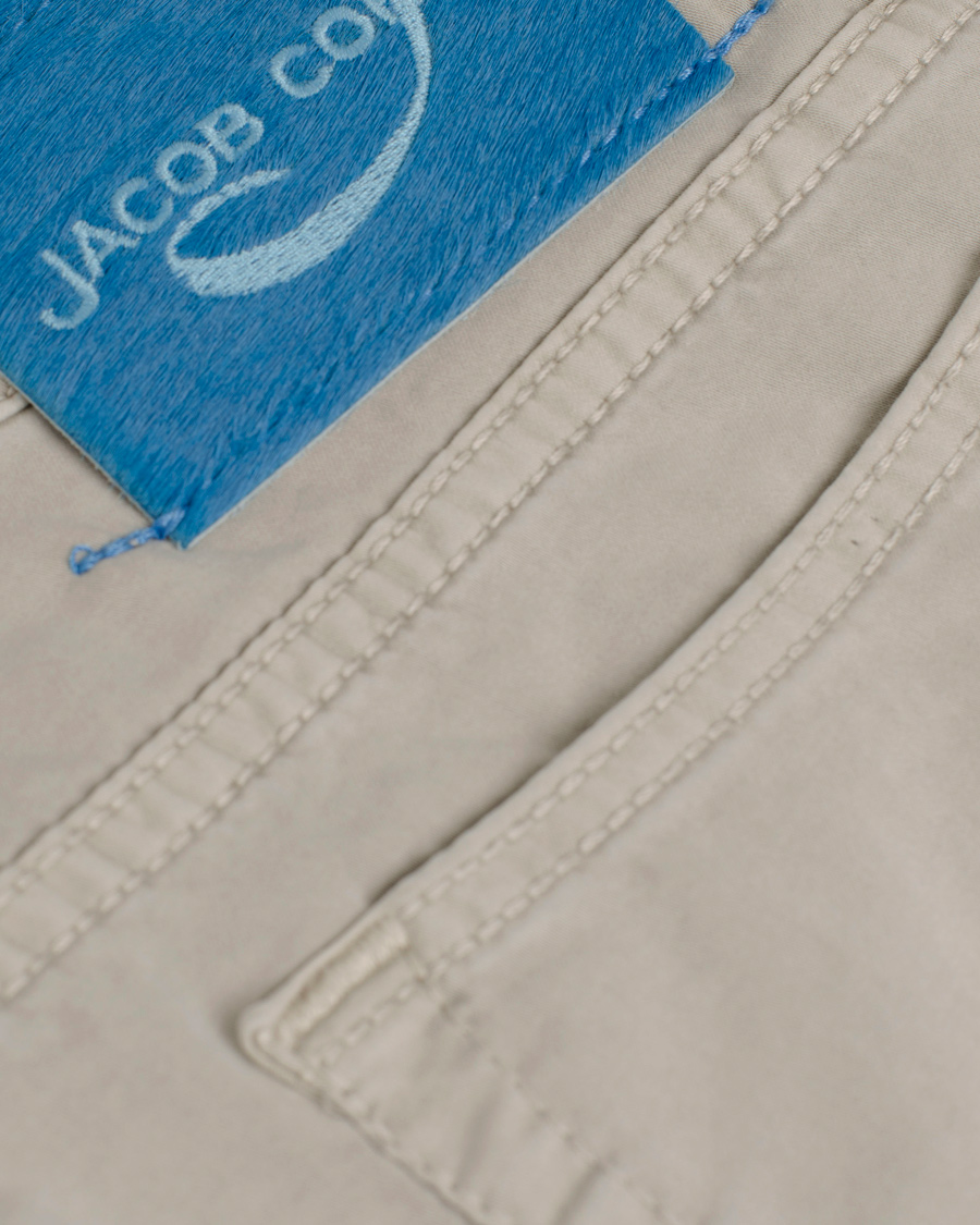 Herre | Bukser | Jacob Cohën | 622 Slim 5-Pocket Trousers Pearl Grey