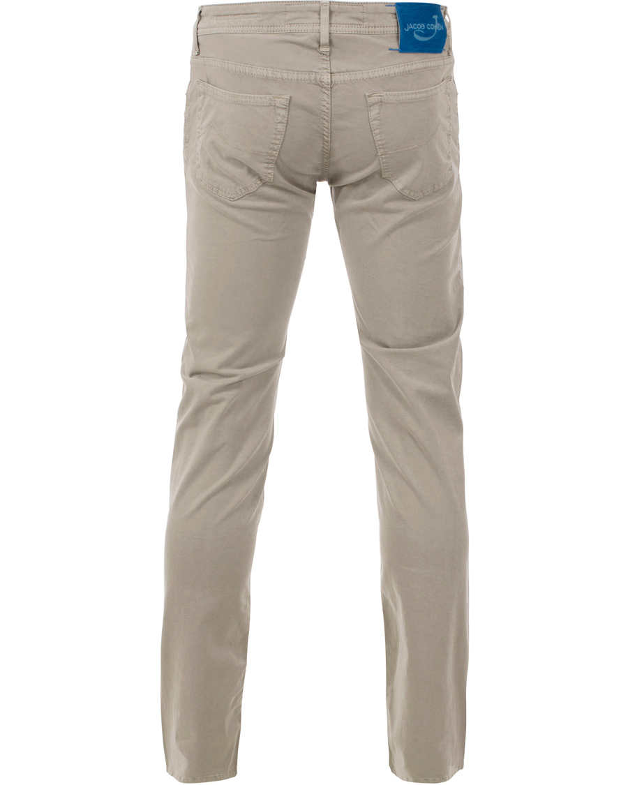 Herre | Bukser | Jacob Cohën | 622 Slim 5-Pocket Trousers Pearl Grey
