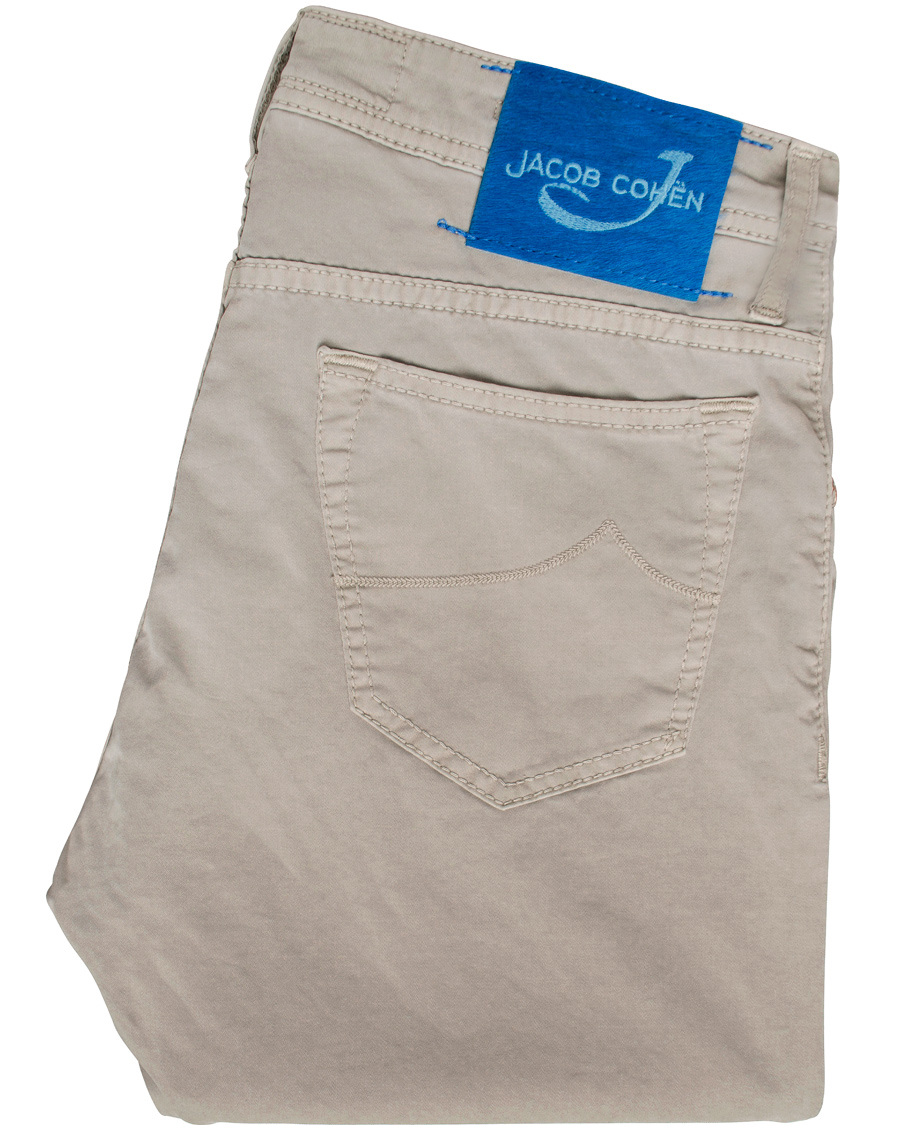 Herre | Bukser | Jacob Cohën | 622 Slim 5-Pocket Trousers Pearl Grey