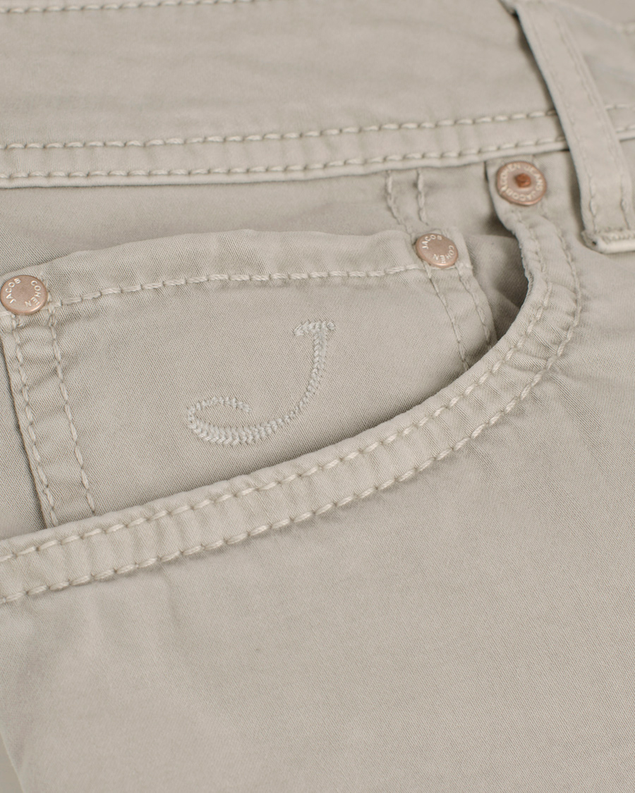 Herre | Bukser | Jacob Cohën | 622 Slim 5-Pocket Trousers Pearl Grey