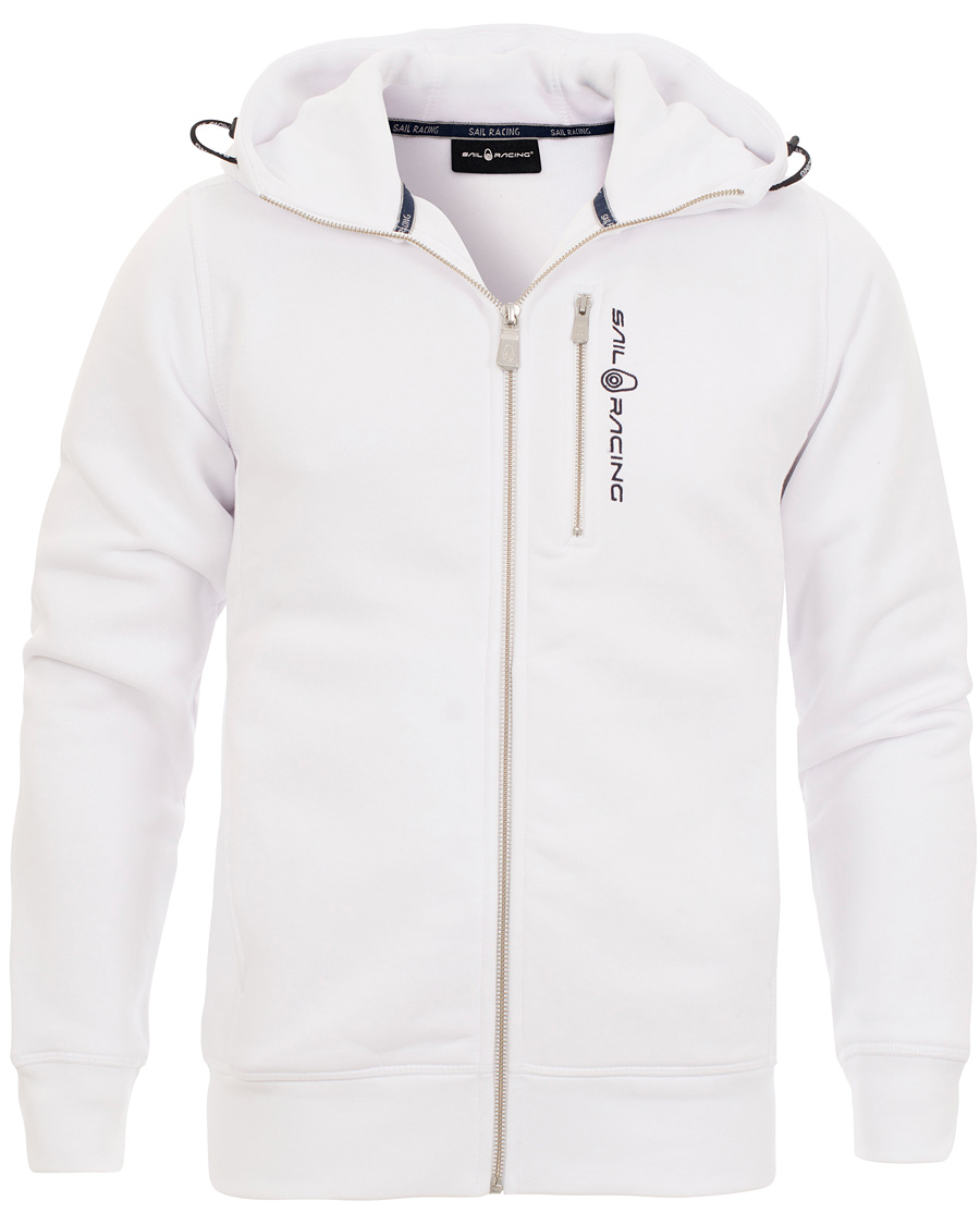 Herre | Gensere | Sail Racing | Zip Hood Sweatshirt White