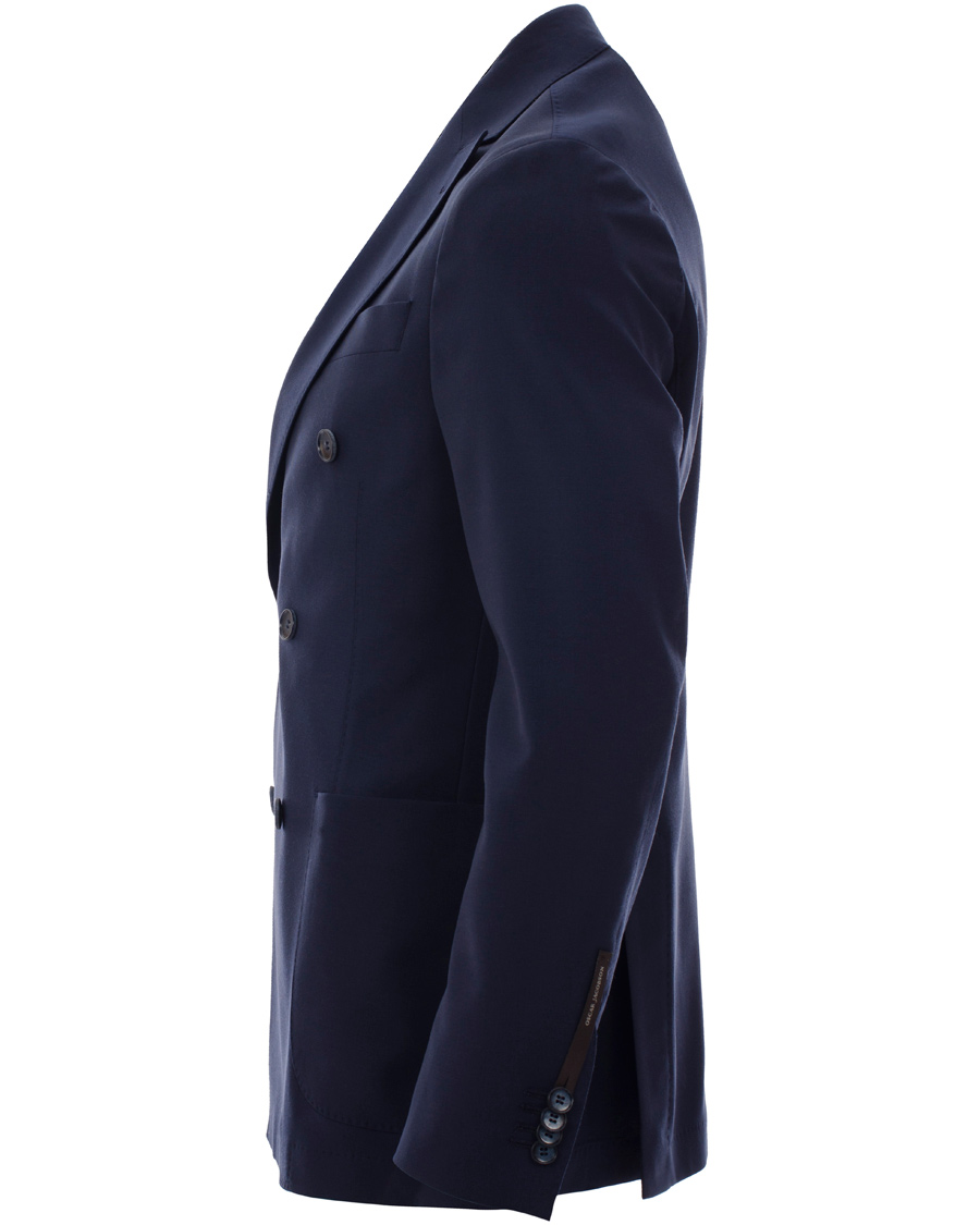 Herre | Dressjakker | Oscar Jacobson | Erik Double Breasted Blazer Napoli Blue