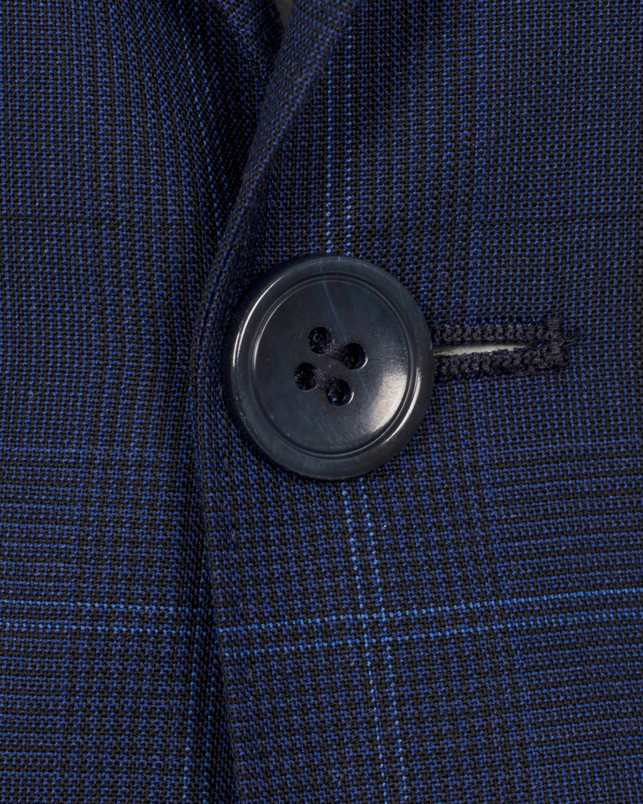 Herre | Dresser | Oscar Jacobson | Edmund Window Pane Reda Suit Dark Blue