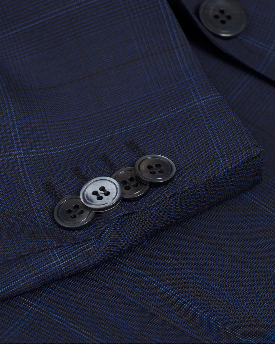 Herre | Dresser | Oscar Jacobson | Edmund Window Pane Reda Suit Dark Blue