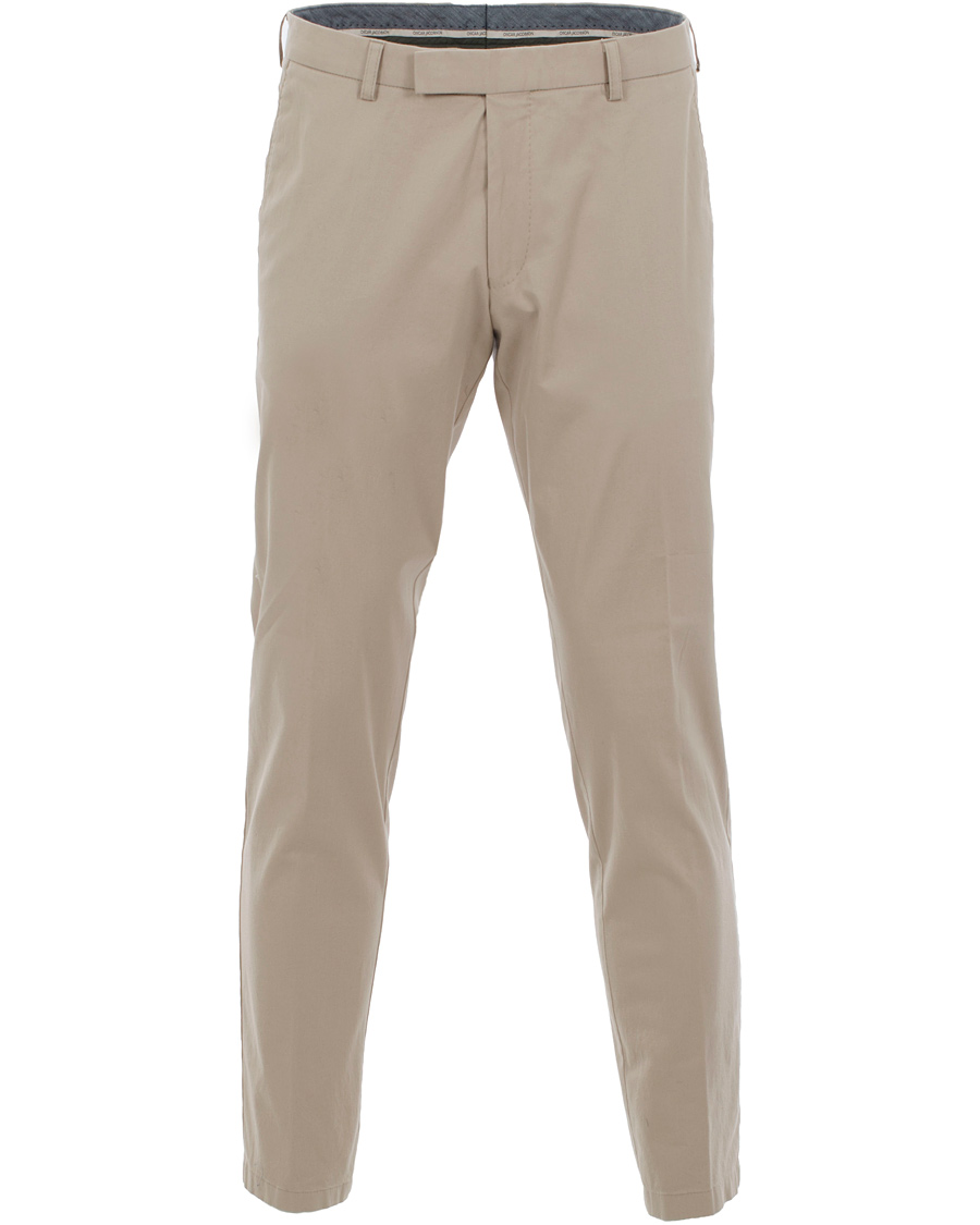 Herre | Bukser | Oscar Jacobson | Denzel Stretch Cotton Trousers Beige 52