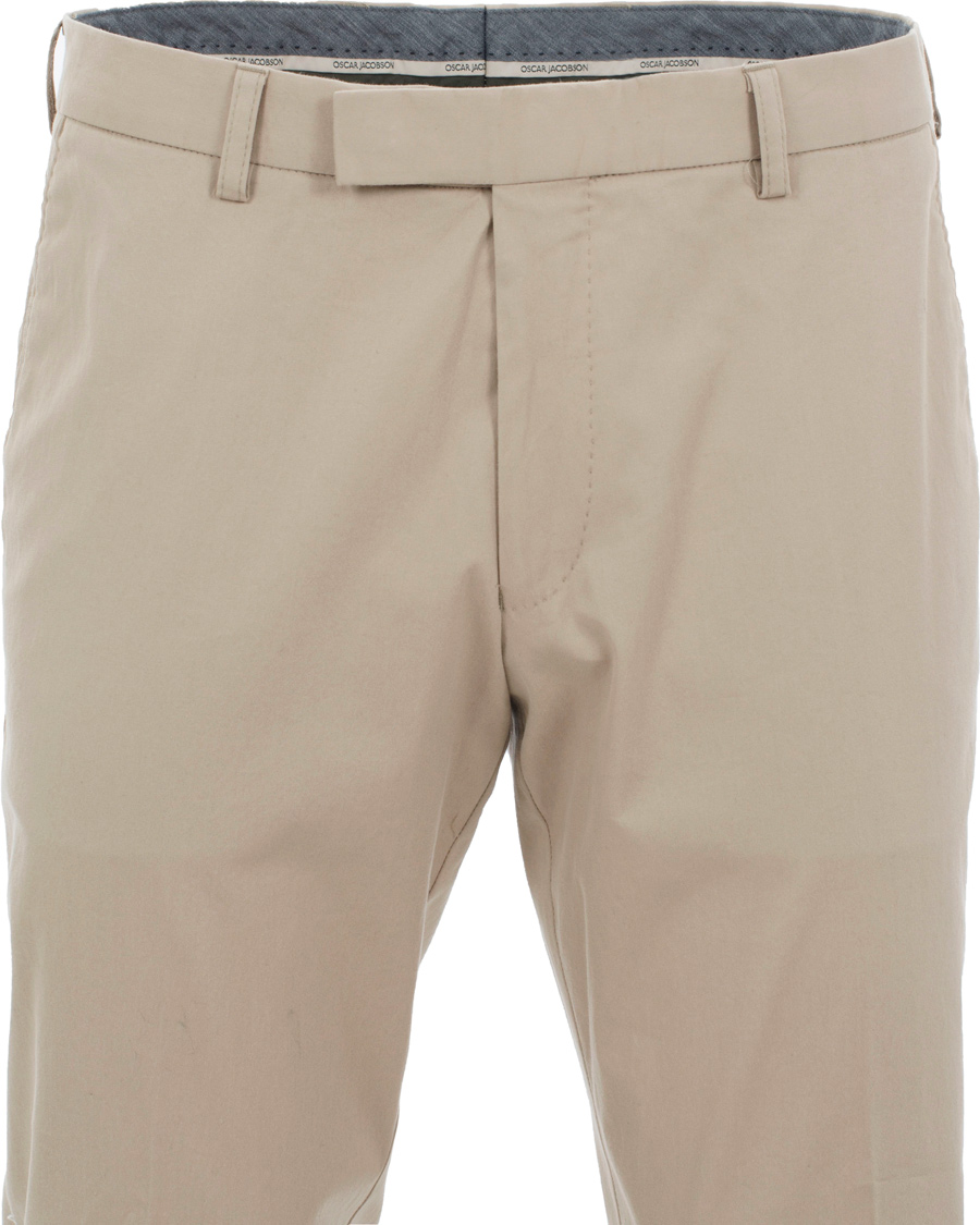 Herre | Bukser | Oscar Jacobson | Denzel Stretch Cotton Trousers Beige 52