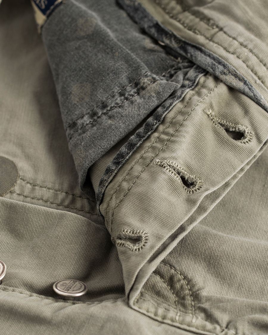 Herre | Bukser | Morris | James Canvas 5-Pocket Washed Olive