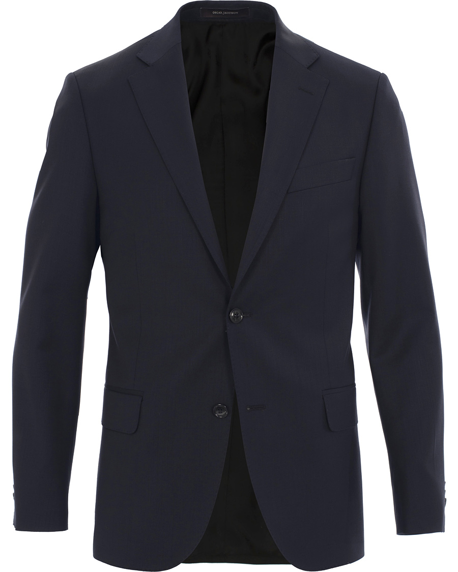 Herre | Dressjakker | Oscar Jacobson | Edmund Wool/Stretch Blazer Navy 54