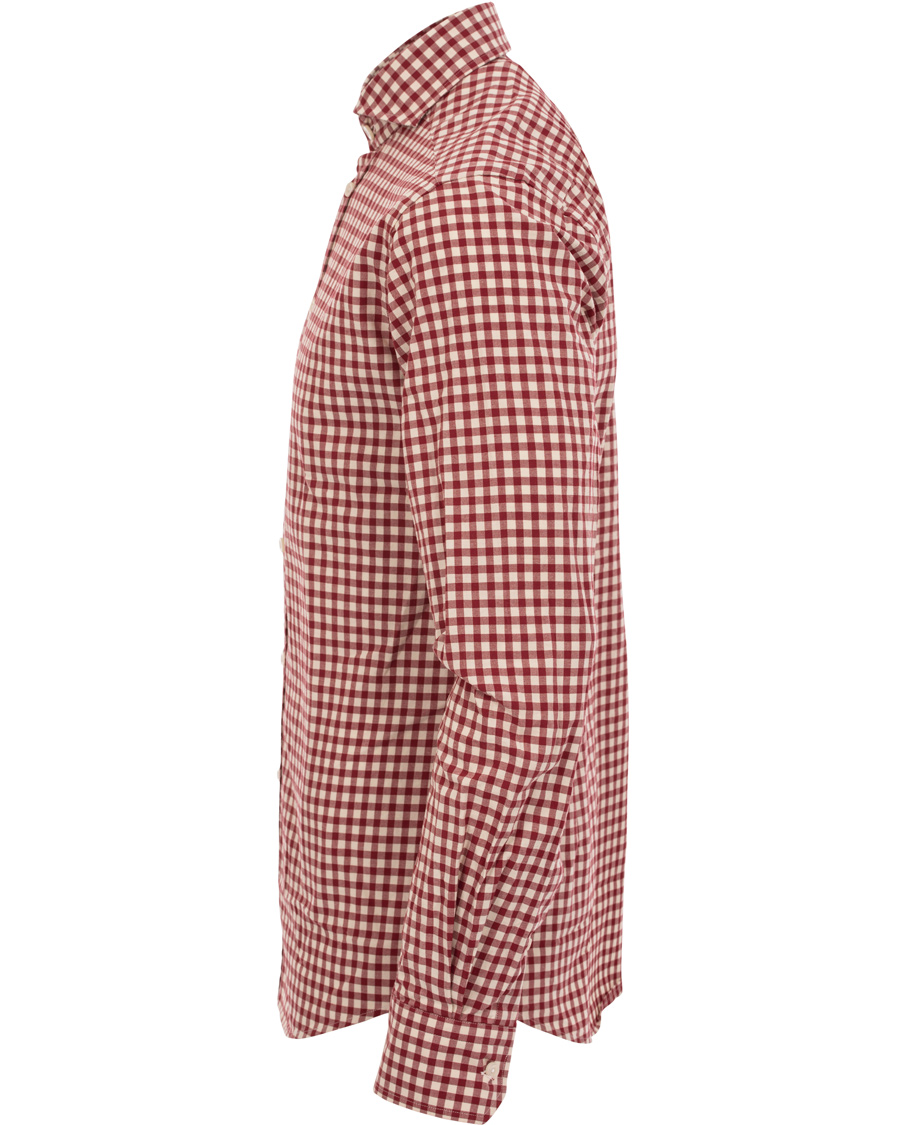 Herre | Skjorter | Eton | Slim Fit Shirt Green Ribbon Check Red