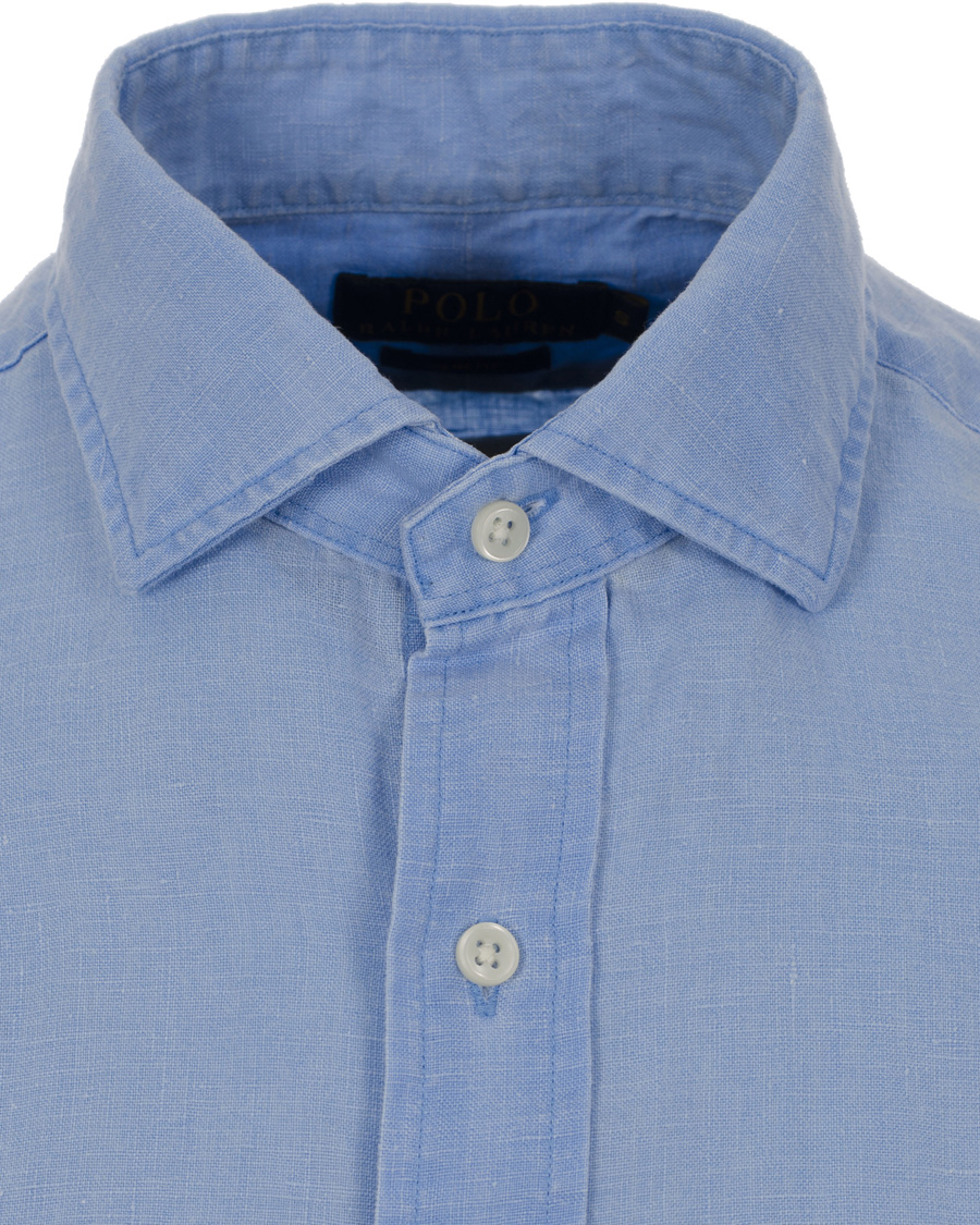 Herre | Skjorter | Polo Ralph Lauren | Slim Fit Estate Linen Shirt Blue