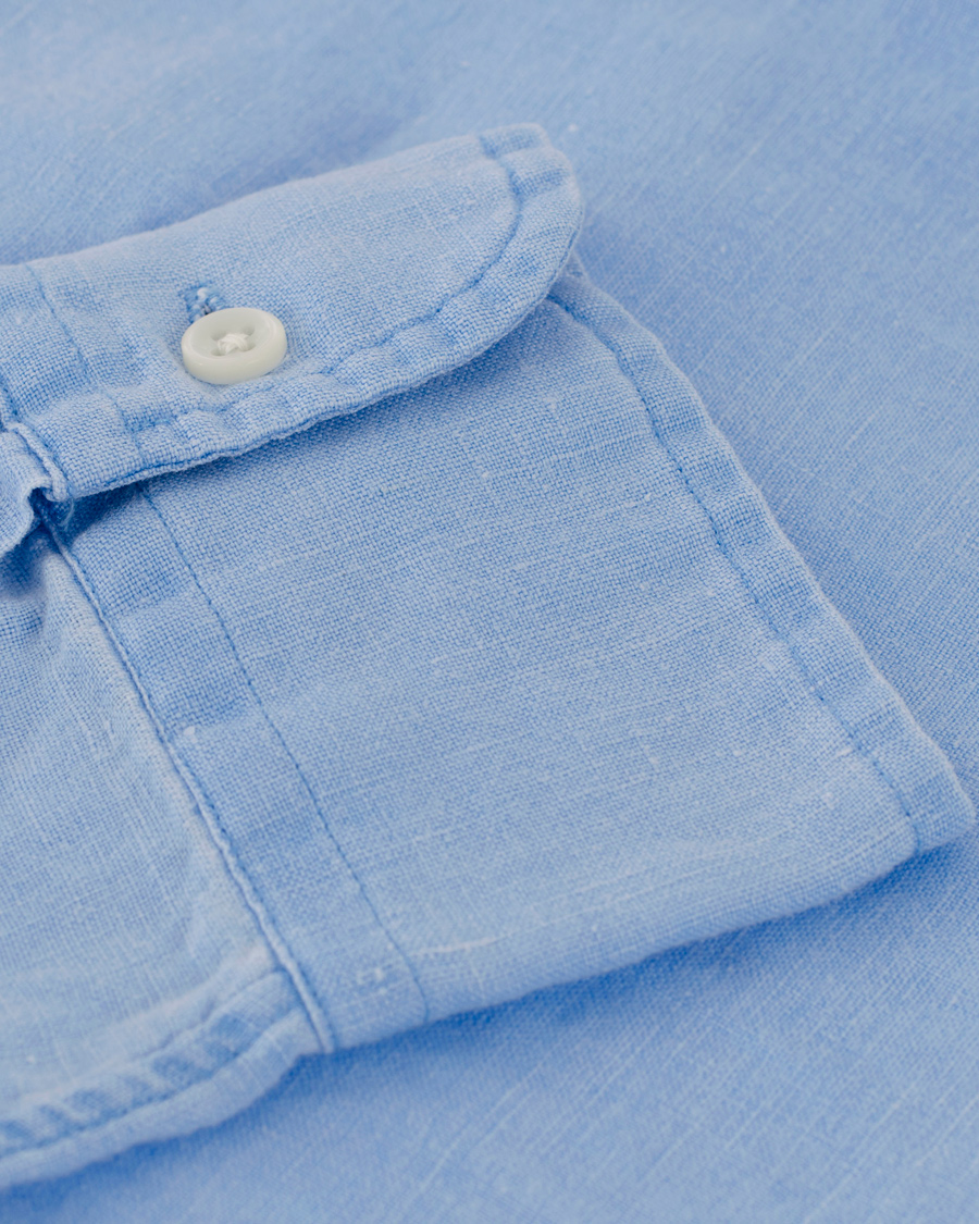 Herre | Skjorter | Polo Ralph Lauren | Slim Fit Estate Linen Shirt Blue