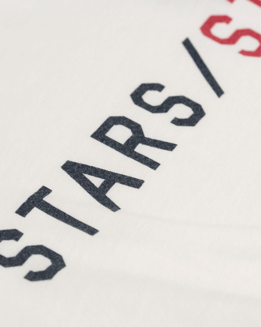Herre | T-Shirts | GANT | Stars/Stripes T-shirt Eggshell