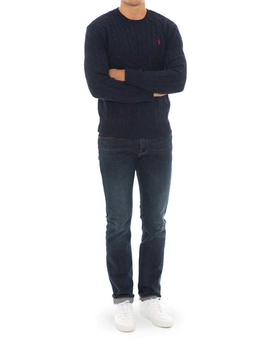 Herre | Gensere | Polo Ralph Lauren | Cotton Cable Crew Neck Hunter Navy