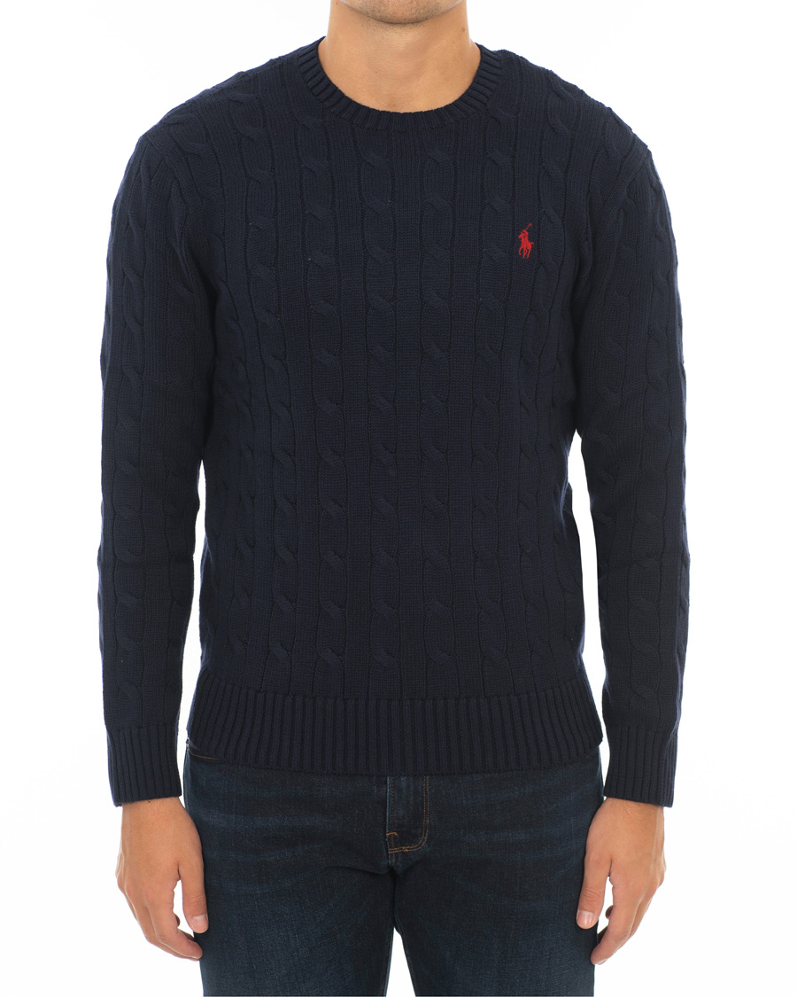 Herre | Gensere | Polo Ralph Lauren | Cotton Cable Crew Neck Hunter Navy