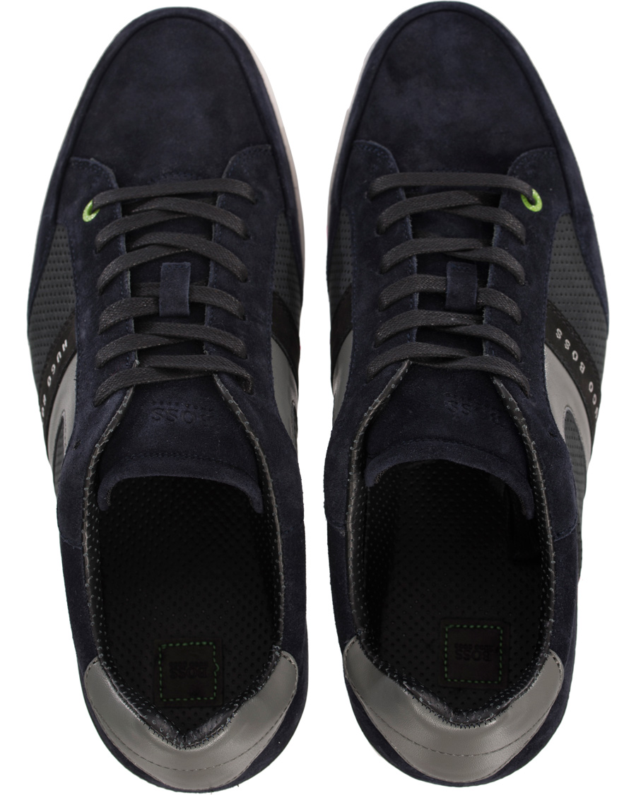 Herre | BOSS Athleisure Eldorado Suede Sneaker Navy | BOSS GREEN | BOSS Athleisure Eldorado Suede Sneaker Navy