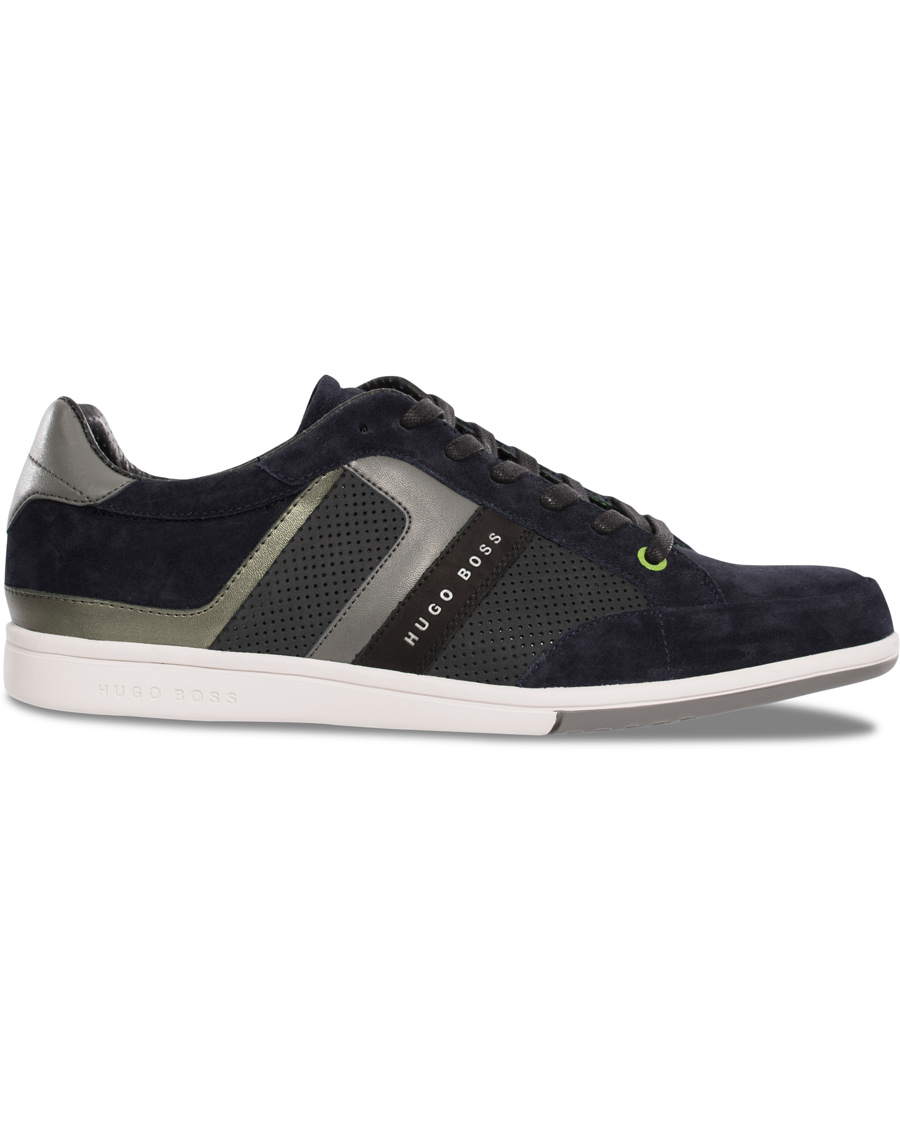 Herre | BOSS Athleisure Eldorado Suede Sneaker Navy | BOSS GREEN | BOSS Athleisure Eldorado Suede Sneaker Navy