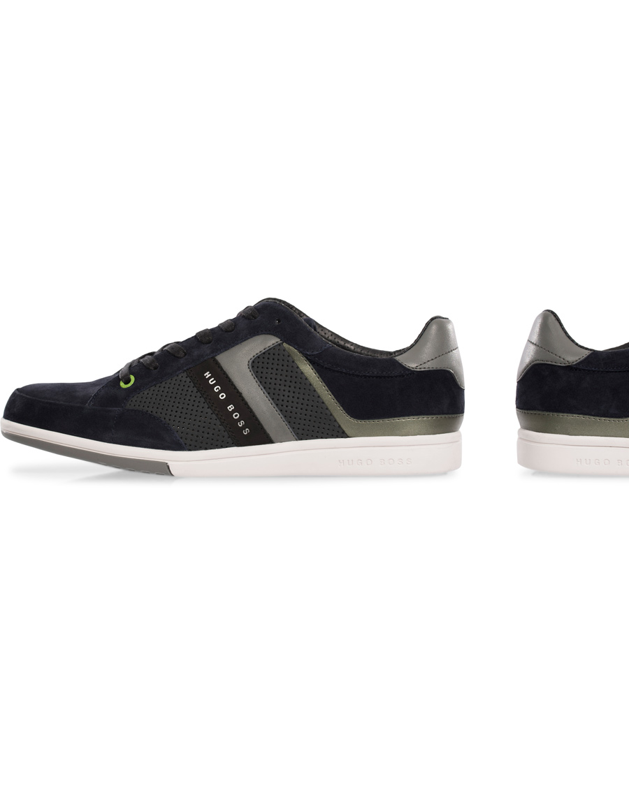 Herre | BOSS Athleisure Eldorado Suede Sneaker Navy | BOSS GREEN | BOSS Athleisure Eldorado Suede Sneaker Navy