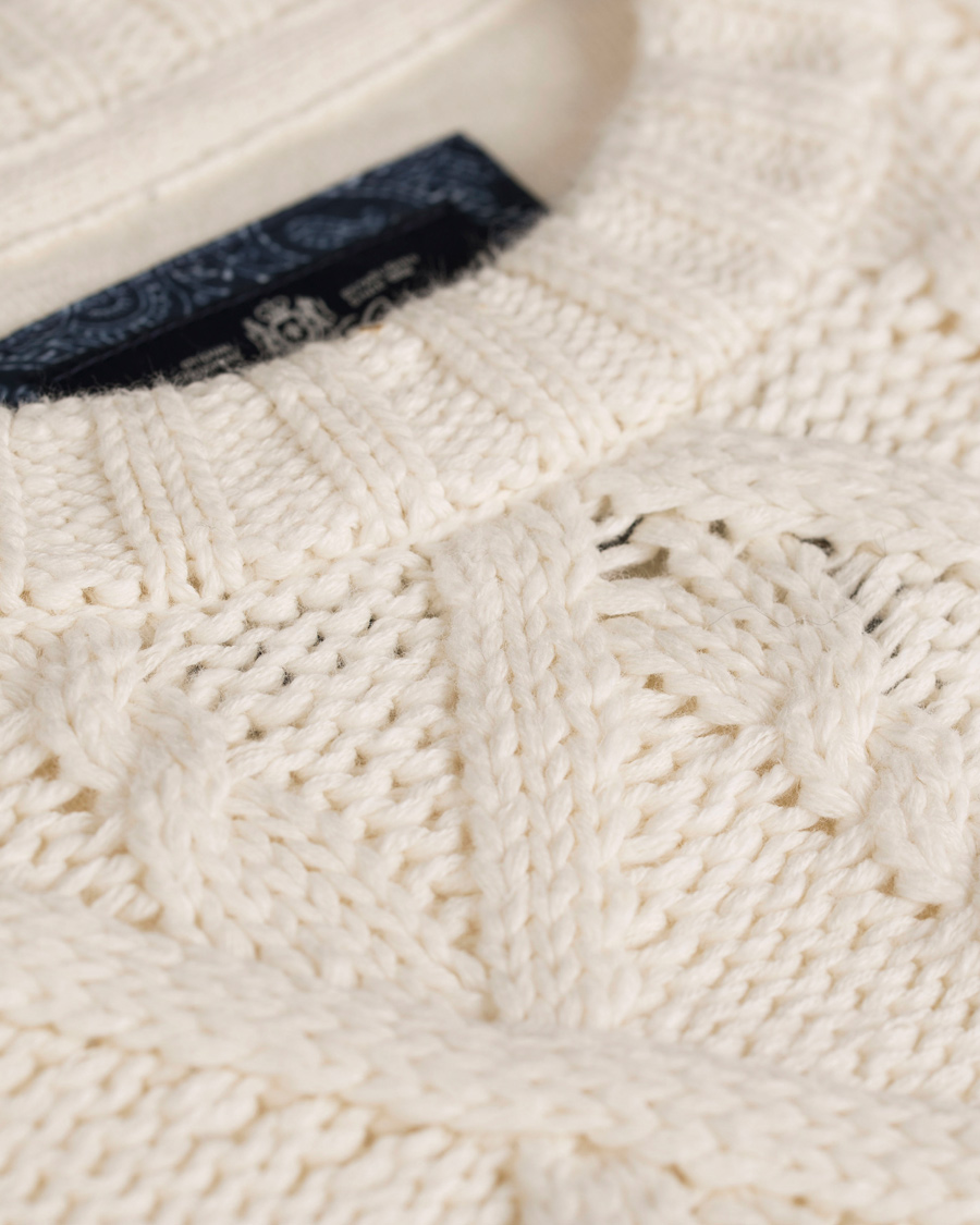 Herre | Gensere | Morris | Norfolk Cable Knit Off White