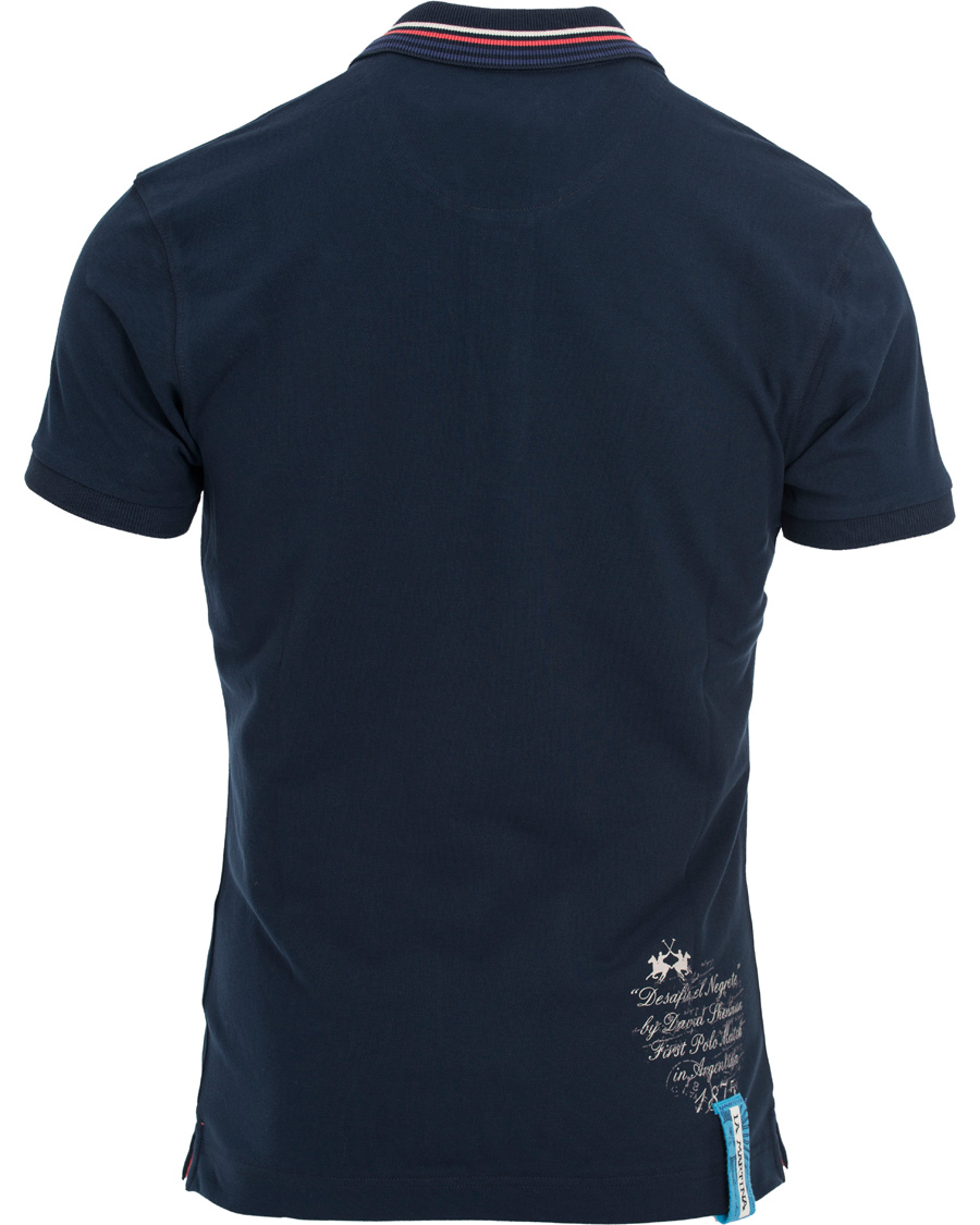 Herre | Pikéer | La Martina | Logo Polo Piqué Navy