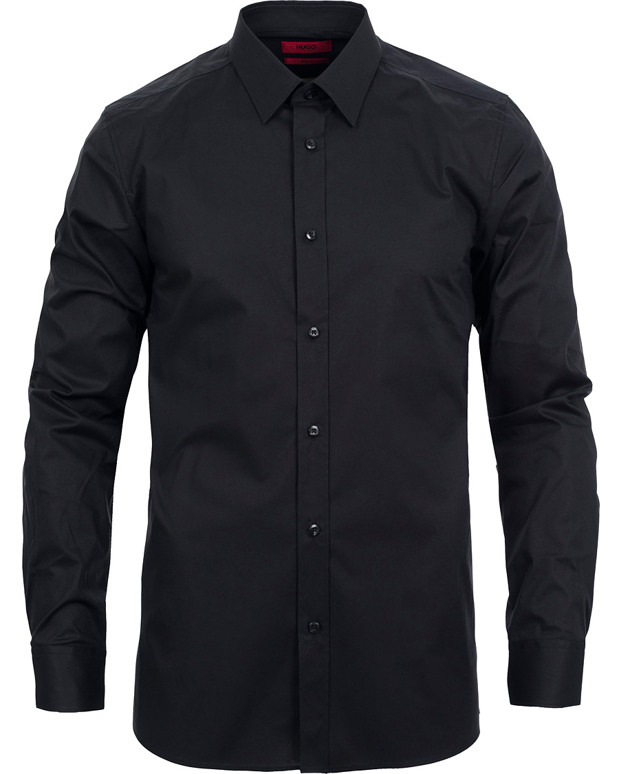 Herre | Skjorter | HUGO | Elisha Slim Fit Shirt Black