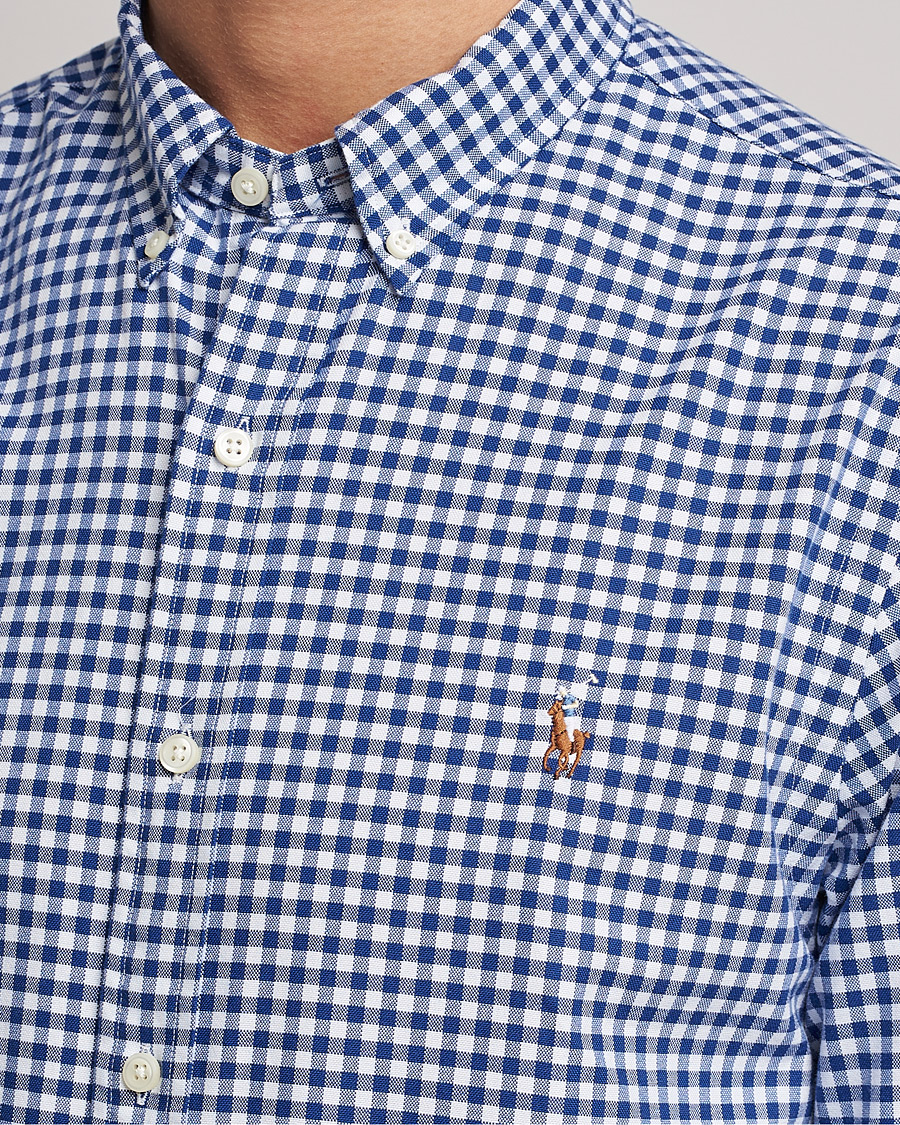 Herre | Skjorter | Polo Ralph Lauren | Slim Fit Shirt Oxford Blue/White Gingham