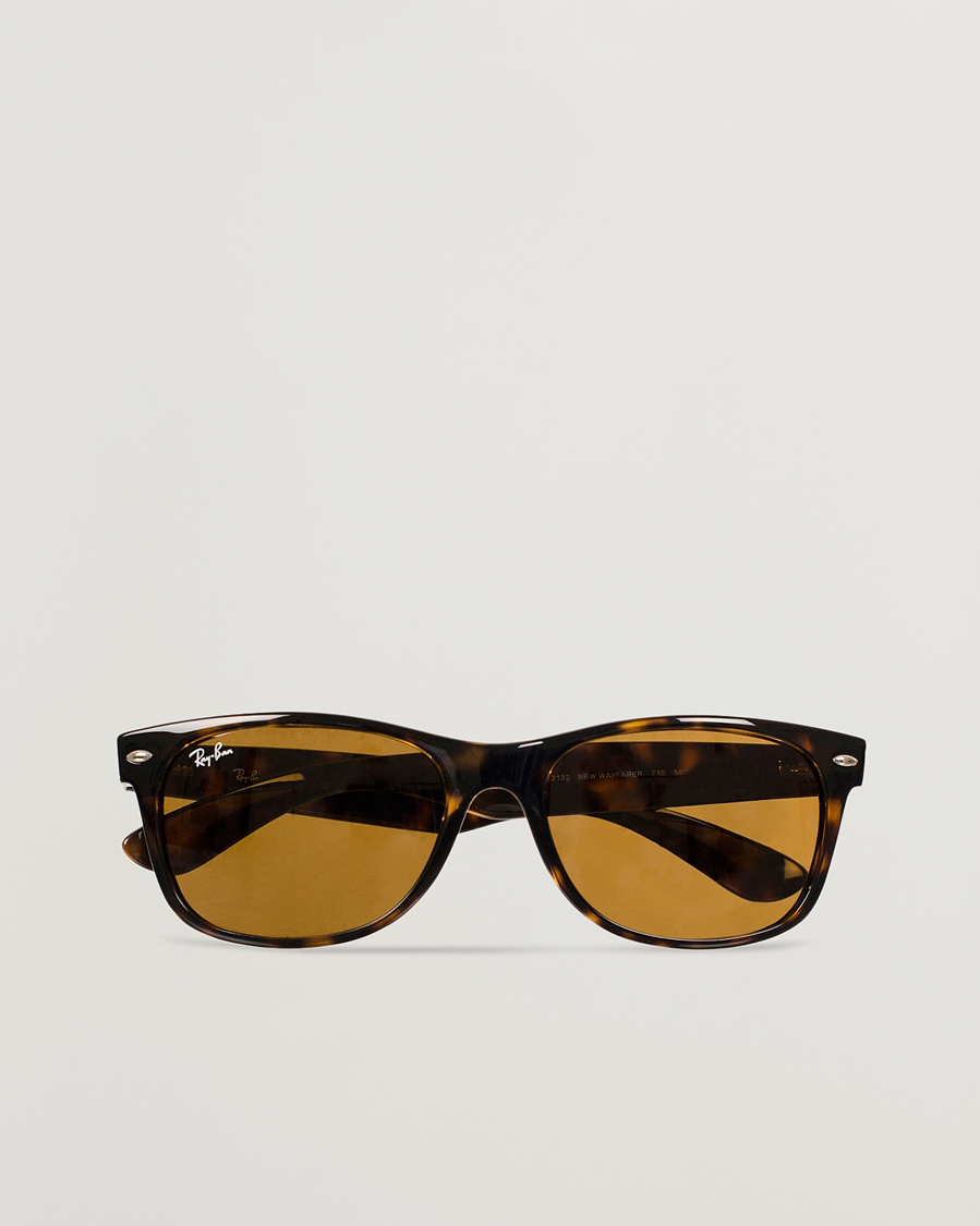 Herre | Solbriller | Ray-Ban | New Wayfarer Sunglasses Light Havana/Crystal Brown