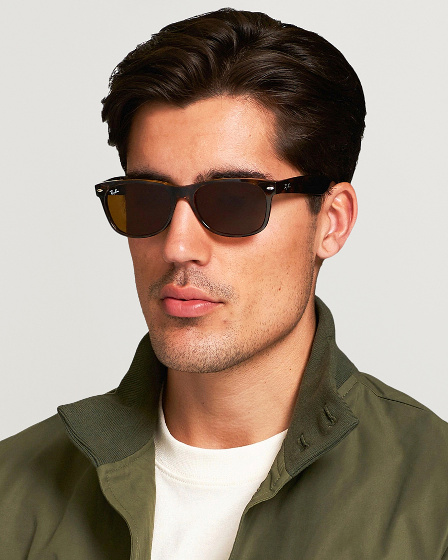 Herre | Solbriller | Ray-Ban | New Wayfarer Sunglasses Light Havana/Crystal Brown