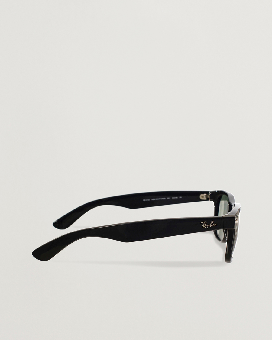 Herre | Solbriller | Ray-Ban | New Wayfarer Sunglasses Black/Crystal Green
