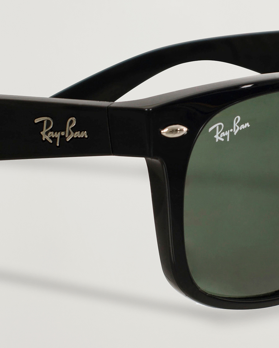 Herre | Solbriller | Ray-Ban | New Wayfarer Sunglasses Black/Crystal Green