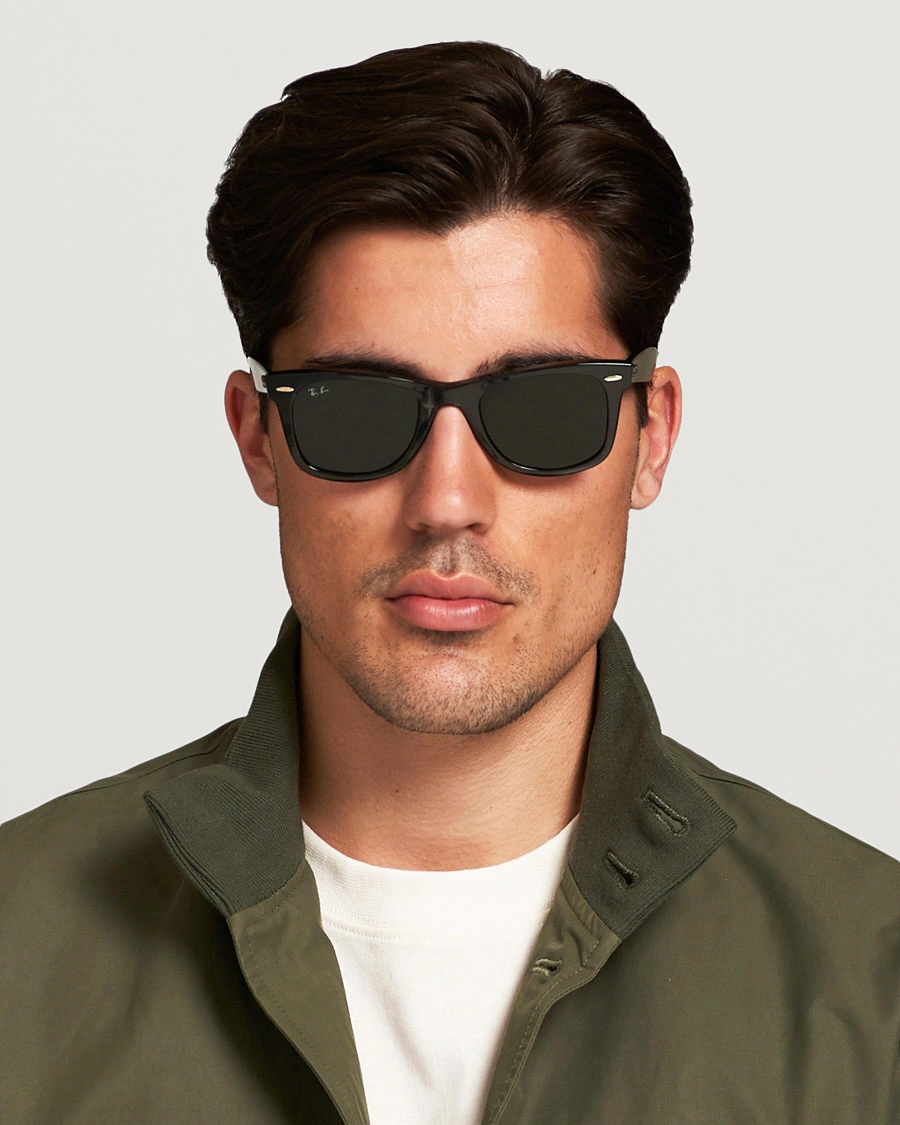 Herre | Buede solbriller | Ray-Ban | Original Wayfarer Sunglasses Tortoise/Crystal Green