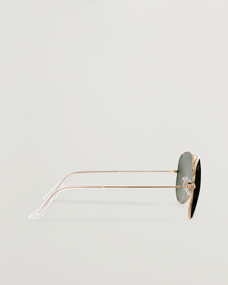 Herre | Solbriller | Ray-Ban | 0RB3025 Aviator Large Metal Sunglasses Arista/Grey Green