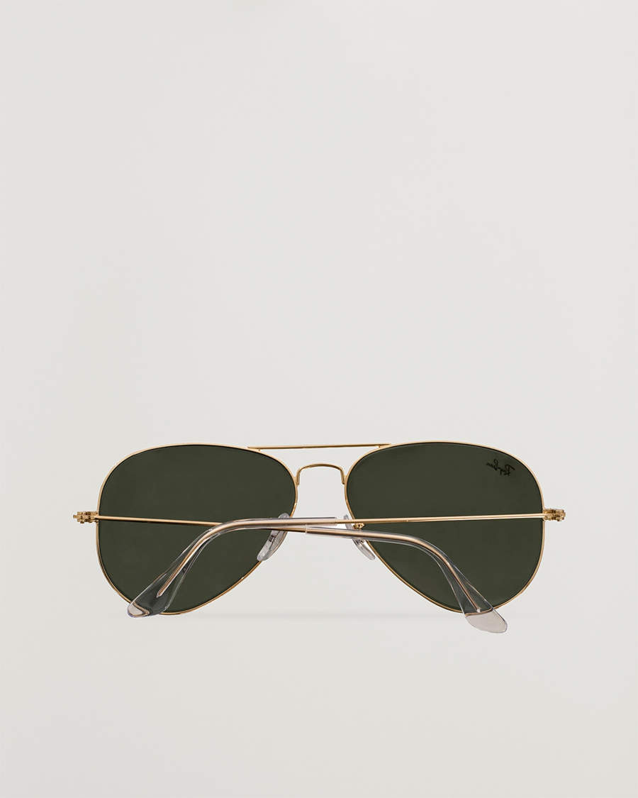 Herre | Solbriller | Ray-Ban | 0RB3025 Aviator Large Metal Sunglasses Arista/Grey Green