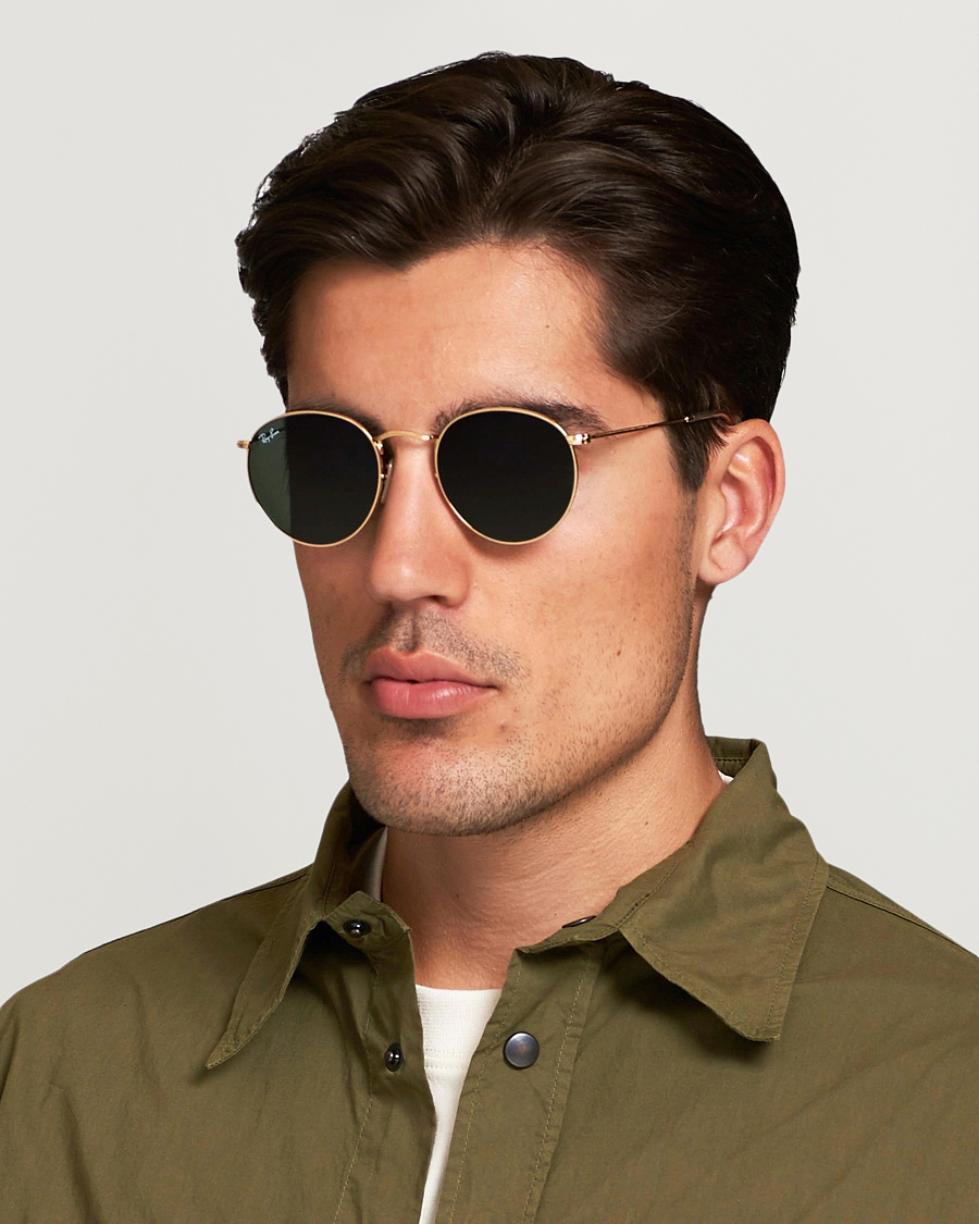 Herre | Solbriller | Ray-Ban | RB3447 Metal Sunglasses Arista/Crystal Green